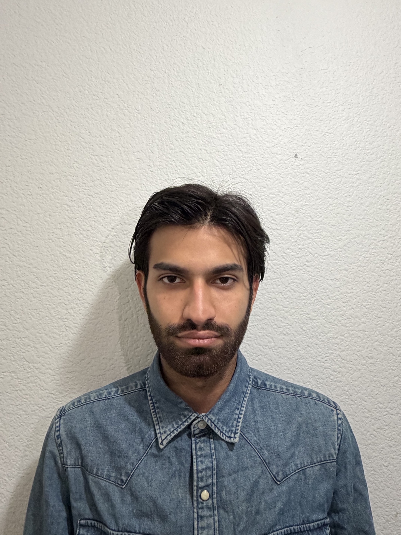 Kartikeya portrait in a denim shirt
